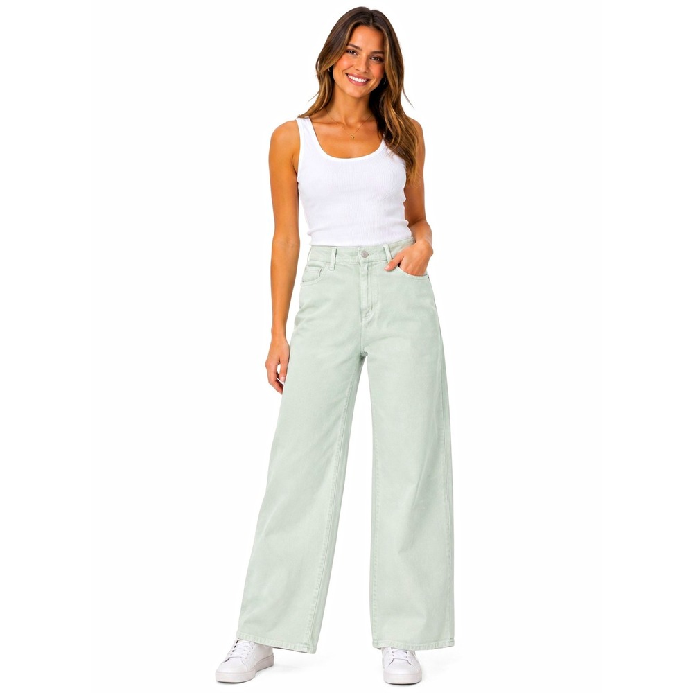 Universal Thread Sailor Wide-Leg Denim Pants Size 6 Relaxed